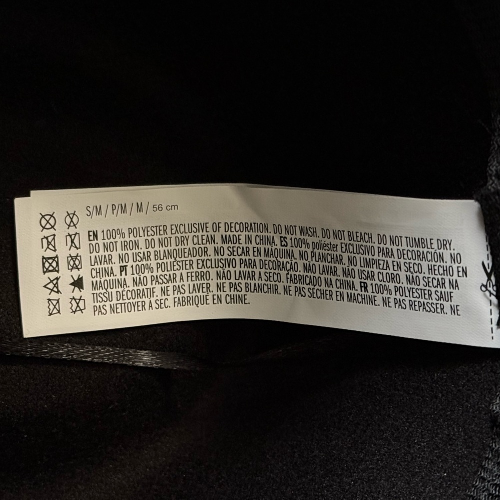 Forever 21 Black Wide-Brim Hat with Cream Lace - Picture 6 of 7